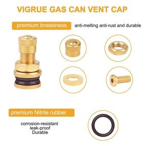 img 3 attached to 🔧 High-Quality VIGRUE Brass Nitrile Sealing Replacements for Optimal Performance