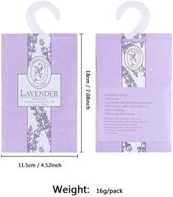 img 3 attached to 🌸 16-Pack Lavender & Rose Scented Sachets Bags – Closet Air Freshener and Deodorizer for Drawers, Wardrobes, Bedrooms, and Car Scent