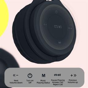 img 1 attached to 🎧 Wireless Bluetooth 5.0 Kids Headphones with Mic - Foldable Over-Ear Design, Comfortable Protein Earpads, HiFi Music Player (Black)