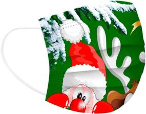 img 1 attached to Christmas Disposable Face_Masks Customized Multicolor1