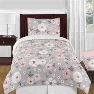 sweet jojo designs watercolor comforter bedding logo
