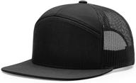 🧢 richardson men's seven-panel trucker cap (168): stylish and versatile headwear for trendy men logo