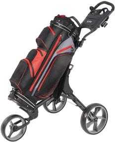 img 3 attached to 🏌️ KVV 3 Wheel Golf Push Cart - Super Lightweight and Compact Folding Size, Upgraded Version with Scorecard Holder