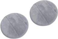 🖥️ comfortable 2pcs portable round computer wrist elbow rest pad for less strain - auhoky upgraded thickened cotton keyboard elbow pad in gray (9.8 inch) logo