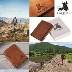 img 1 attached to 💼 Premium Bull Armour Trifold: Genuine Leather Men's Accessories for Style and Durability