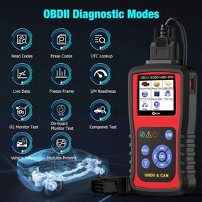 img 3 attached to 🚗 KZYEE KC501 OBD2 Scanner: ABS SRS Code Reader & Airbag Scanner for Car, Full OBD II Car Diagnostic Scan Tool with Auto Check Engine Light, Vehicle Code Tester for Cars: Reading & Erasing Codes