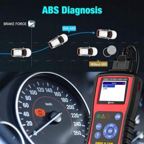 img 2 attached to 🚗 KZYEE KC501 Сканер OBD2: Читатель кодов ABS SRS и сканер подушек безопасности для автомобилей, полный автомобильный диагностический сканер OBD II с автоматической индикацией чек-двигателя, тестер кодов для автомобилей: Чтение и стирание кодов