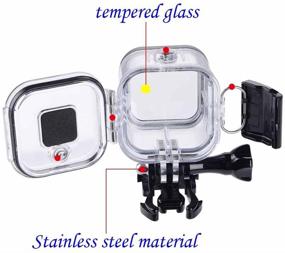 img 1 attached to Waterproof Protective Housing Case for GoPro Session Hero 4session, 5session - Ideal for Underwater Sports, Water Resistant up to 196ft (60m)