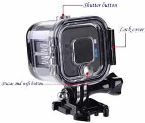 img 2 attached to Waterproof Protective Housing Case for GoPro Session Hero 4session, 5session - Ideal for Underwater Sports, Water Resistant up to 196ft (60m)