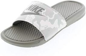 img 4 attached to 👟 Stylish NIKE Benassi Print White Black Men's Shoes: Fashionably Comfortable Sneakers