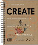 🎨 premium paper creative project book for pencil, ink, marker, charcoal, and watercolor paints - ideal for art, design, and education | made in usa | multi-media design ideation (8.5" x 11") logo