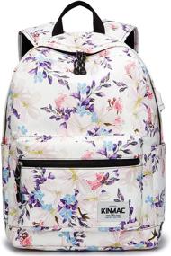 img 4 attached to Kinmac Bohemian Waterproof Backpack Charging Laptop Accessories and Bags, Cases & Sleeves