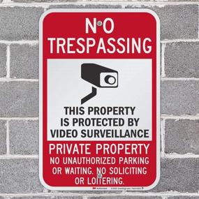 img 2 attached to SmartSign Trespassing Protected Surveillance Reflective