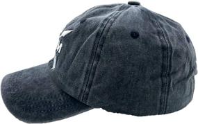 img 2 attached to LOKIDVE Women's Mama Bear Arrow Baseball Hat: Embroidered Denim Mom Cap with Washed Finish