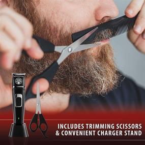 img 2 attached to 🧔 Ultimate Beard Trimmer for Men: Electric Razor and Hair Clippers, Adjustable and Portable Grooming Kit