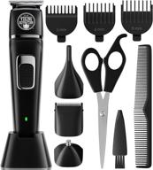 🧔 ultimate beard trimmer for men: electric razor and hair clippers, adjustable and portable grooming kit logo