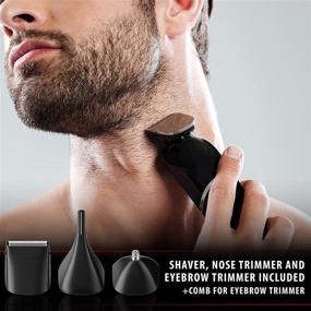 img 1 attached to 🧔 Ultimate Beard Trimmer for Men: Electric Razor and Hair Clippers, Adjustable and Portable Grooming Kit