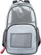 transparent backpack compartment security sporting backpacks logo