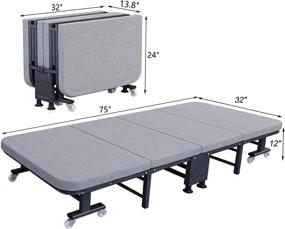 img 1 attached to Rollaway Bed Portable Folding Mattress