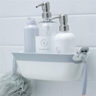 🚿 slipx solutions on-the-dot suction shower caddy with hooks - holds shampoo, soap, and razor (ideal organizer for dorm, kitchen, and bathroom) logo