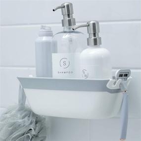 img 4 attached to 🚿 SlipX Solutions On-the-Dot Suction Shower Caddy with Hooks - Holds Shampoo, Soap, and Razor (Ideal Organizer for Dorm, Kitchen, and Bathroom)