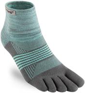 🏃 injinji women's trail midweight mini-crew socks: optimal comfort and performance for trail running логотип