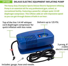 img 1 attached to 🔌 Efficient Electric Air Pump Compressor by Champion Sports - Explore Multiple Designs and Features!