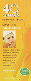 img 3 attached to 40 Carrots Carrot Aloe Facial Cleansing Scrub - Enhances Skin Tone & Texture, Achieve a Softer Radiant Look, Made in USA, Free of parabens & cruelty (3oz)