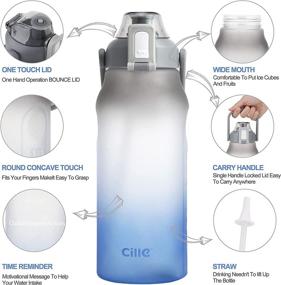 img 2 attached to 💧 Stay Hydrated and Motivated with the Cille Sports Water Bottle Straw – 51oz!