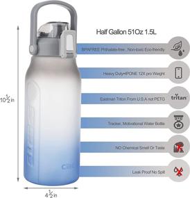 img 3 attached to 💧 Stay Hydrated and Motivated with the Cille Sports Water Bottle Straw – 51oz!