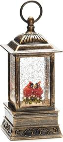 img 3 attached to 🎄 Christmas Snow Globe Lantern with Cardinals - ReLIVE, 10.5 inches