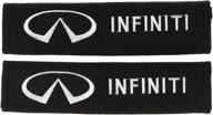 🚗 comfortable infiniti seat belt shoulder pad - enhance your commute with this set of two logo