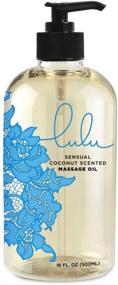 img 2 attached to Lulu Massage Oil with Fractionated Coconut Oil - 16 Ounce (Coconut) - The Ultimate Relaxation Experience