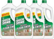 🌟 revitalize all floors with quick shine multi surface floor finish: hardwood, laminate, luxury vinyl plank, tile & stone - 64oz, 4pk - cleaner & polish - safer choice - clean shine technology logo