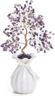 🌳 enhance prosperity and harmony with crystaltears amethyst healing crystal money tree: feng shui crystal bonsai sculpture figurine and gemstone ornament for home decoration and healing gifts логотип