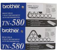 📦 high-performance brother tn580x2 tn-580 dual pack: affordable bundle of two brother tn-580's logo