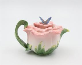 img 3 attached to 🦋 Cosmos 20853 Ceramic Butterfly Teapot