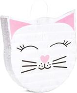 🐱 durable cat pinata for kids birthday party (14 x 12.8 in) - fun-filled entertainment for children's celebrations! logo