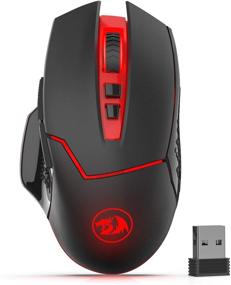 img 4 attached to 🖱️ Redragon M690-1 Wireless Gaming Mouse: DPI Shifting, 2 Side Buttons, 2400 DPI, Ergonomic Design, 8 Buttons - Black