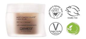 img 2 attached to 🍫 GIOVANNI Enriched Hot Chocolate Sugar Body Scrub - Gentle Exfoliant, Vegan, 9 oz & 18 oz (Pack of 2)