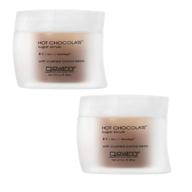 🍫 giovanni enriched hot chocolate sugar body scrub - gentle exfoliant, vegan, 9 oz & 18 oz (pack of 2) logo