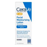 cerave am facial moisturizing lotion spf 30: oil-free sunscreen infused face moisturizer, 3oz - non-comedogenic formula logo