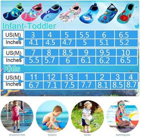 img 3 attached to Bigib Non-Slip Barefoot Aqua Socks for Boys, Girls, and Toddlers - Girls' Shoes and Athletic Footwear