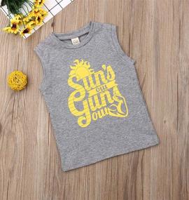 img 3 attached to 👕 Sleeveless Boys' Clothing: Trendy Toddler Boys Sleeveless Shirt