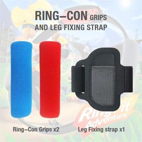 img 3 attached to 🎮 Nintendo Switch Ring Fit Adventure Accessory Set: Includes 1 Switch Leg Strap and 2 Ring-Con Grips