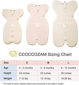 img 2 attached to CCOCCOZAM Swaddle: Organic 100%, Small Size, 7 - 13lbs, Transition Baby Sleep Sack - Best for Comfortable and Secure Baby Sleep