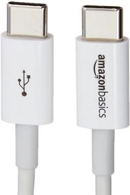 img 2 attached to 🔌 White USB Type-C to USB Type-C 2.0 Charging Cable - 3 Feet (0.9 Meters) by Amazon Basics