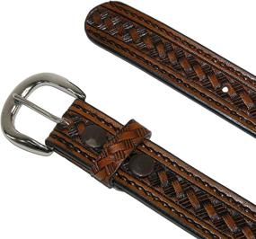 img 1 attached to 🤠 Men's Accessories with Removable Buckle - CTM Leather Western