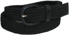 img 4 attached to 👔 Premium Aquarius Elastic Belt in Black for sizes 34-36 - Sleek and Comfortable Accessory for Men