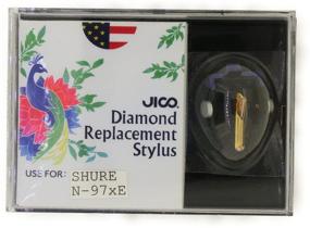 img 1 attached to 🔊 Высококачественные заменяемые иглы JICO N-97xE для картриджа Shure N97xE - Повысьте свой звуковой опыт!